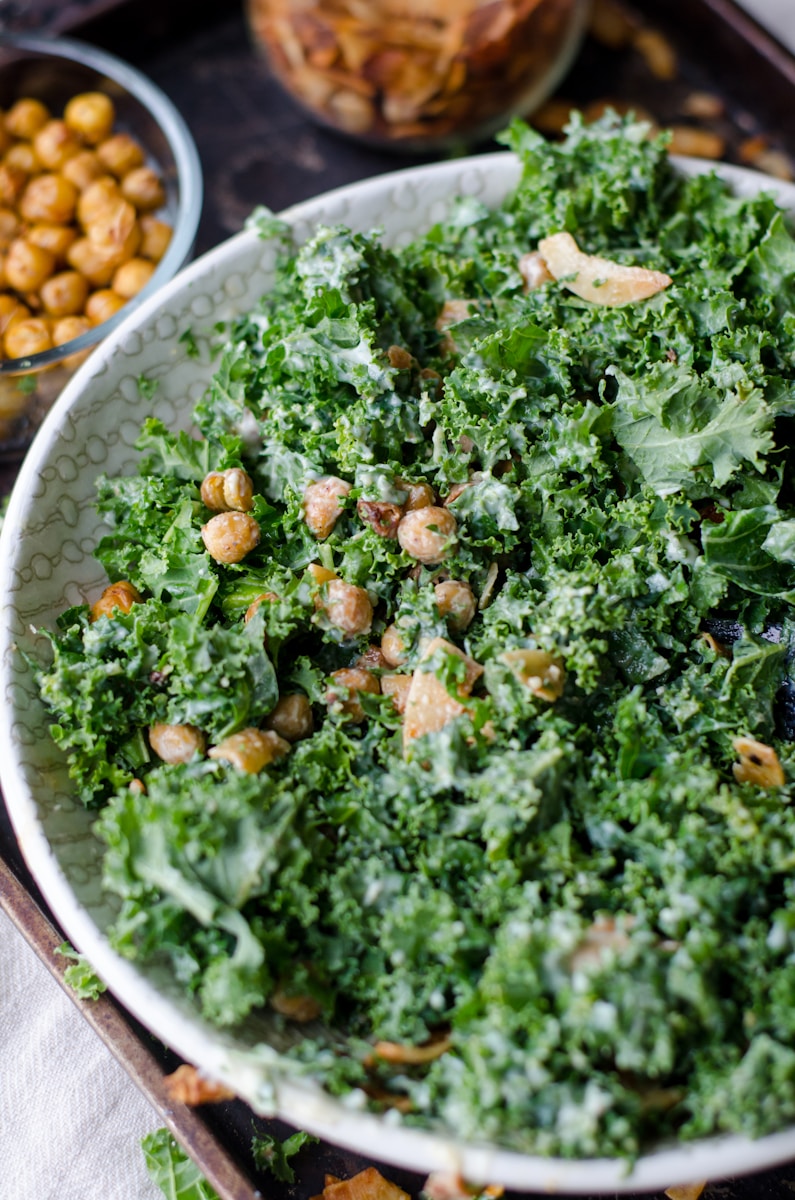 nuts and parsley in a bowl meat